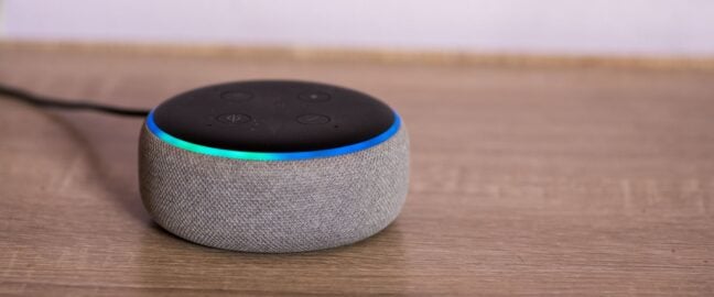 An image of an Amazon Alexa