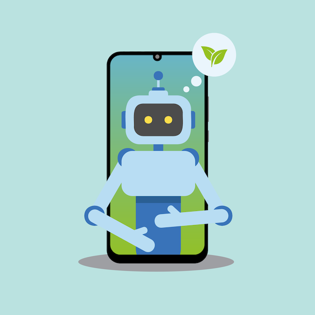 An illustration about using AI responsibly.